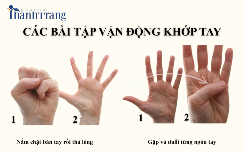 Các bài tập vận động khớp ngón tay